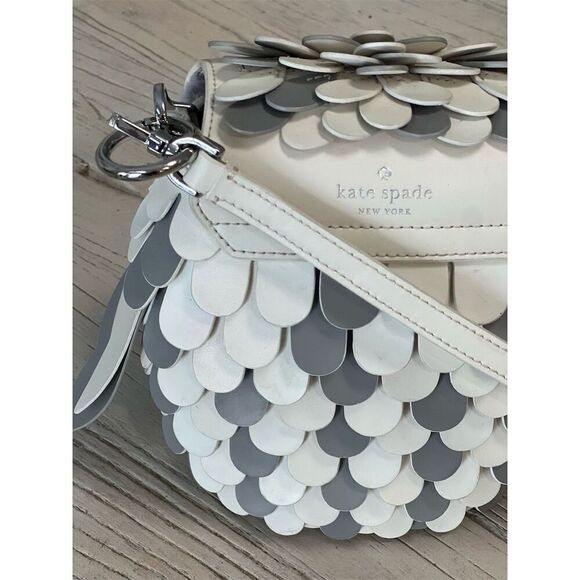 Kate Spade Hoot 3D Owl Crossbody Bag Grey Cream Accents Women's - Picture 7 of 17